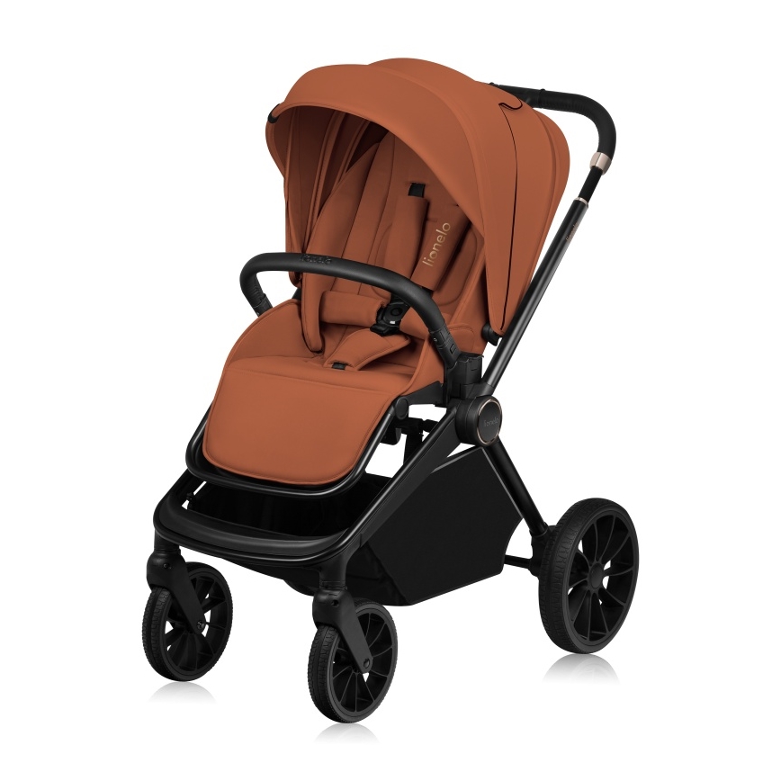 Lionelo - Poussette combinée 2-en-1 MIKA PLUS Brun rouille
