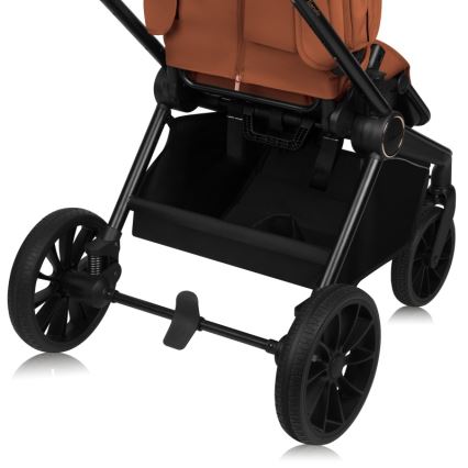 Lionelo - Poussette combinée 2-en-1 MIKA PLUS Brun rouille