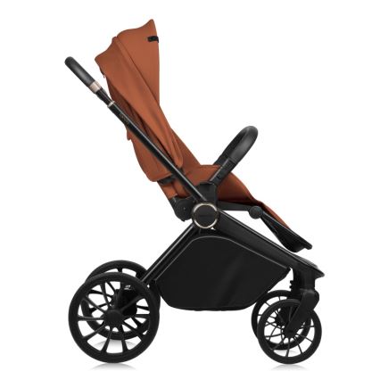 Lionelo - Poussette combinée 2-en-1 MIKA PLUS Brun rouille