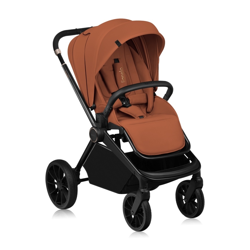 Lionelo - Poussette combinée 2-en-1 MIKA PLUS Brun rouille