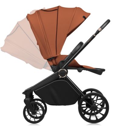 Lionelo - Poussette combinée 2-en-1 MIKA PLUS Brun rouille