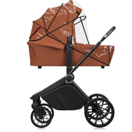 Lionelo - Poussette combinée 2-en-1 MIKA PLUS Brun rouille