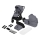 Lionelo - Poussette combinée 2-en-1 MIKA PLUS Grey Stone