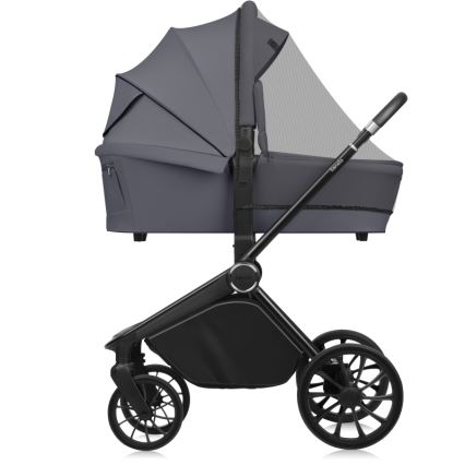 Lionelo - Poussette combinée 2-en-1 MIKA PLUS Grey Stone