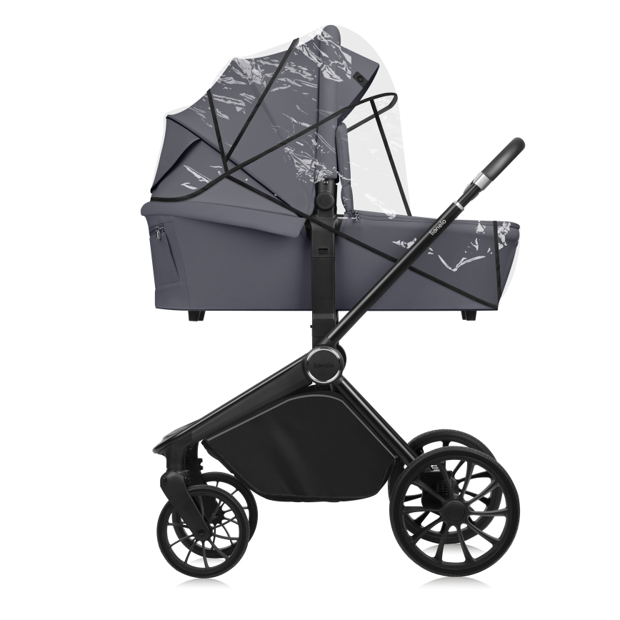 Lionelo - Poussette combinée 2-en-1 MIKA PLUS Grey Stone