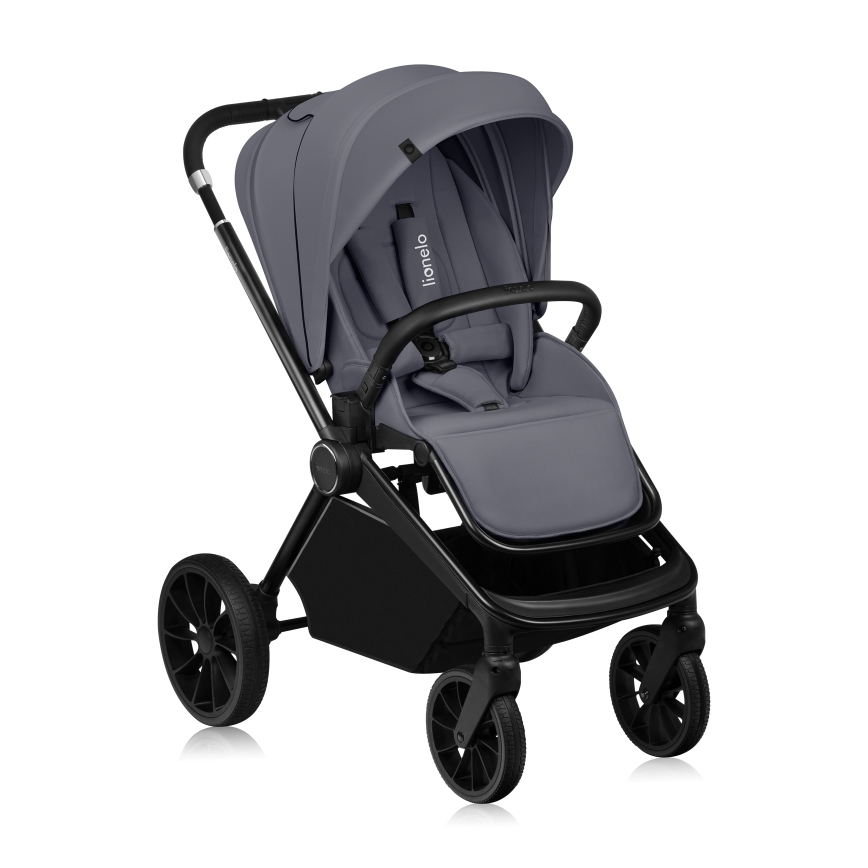 Lionelo - Poussette combinée 2-en-1 MIKA PLUS Grey Stone
