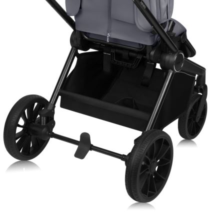 Lionelo - Poussette combinée 2-en-1 MIKA PLUS Grey Stone