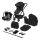 Lionelo - Poussette combinée 3-en-1 BIANKA Noir Onyx