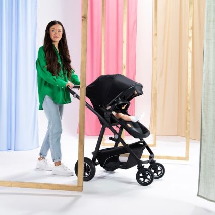 Lionelo - Poussette combinée 3-en-1 BIANKA Noir Onyx