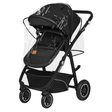 Lionelo - Poussette combinée 3-en-1 BIANKA Noir Onyx
