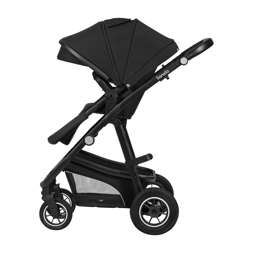 Lionelo - Poussette combinée 3-en-1 BIANKA Noir Onyx