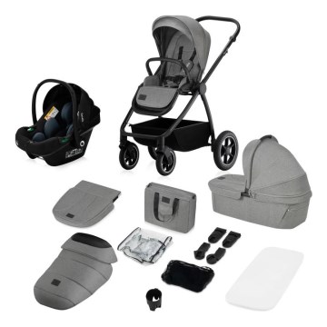 Lionelo - poussette combinée 3-en-1 MERIL Gris pierre