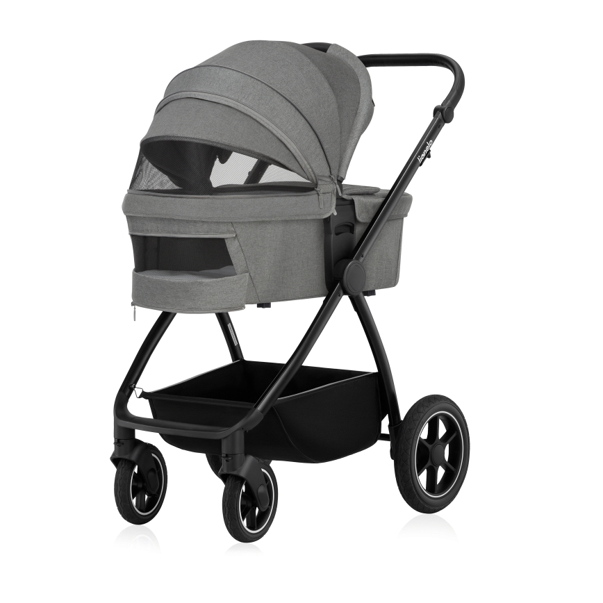 Lionelo - poussette combinée 3-en-1 MERIL Gris pierre