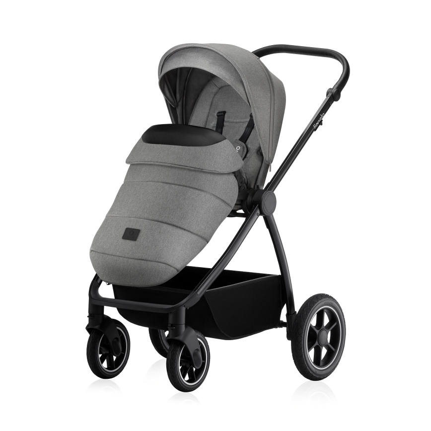 Lionelo - Poussette combinée 3-en-1 MERIL Gris Stone