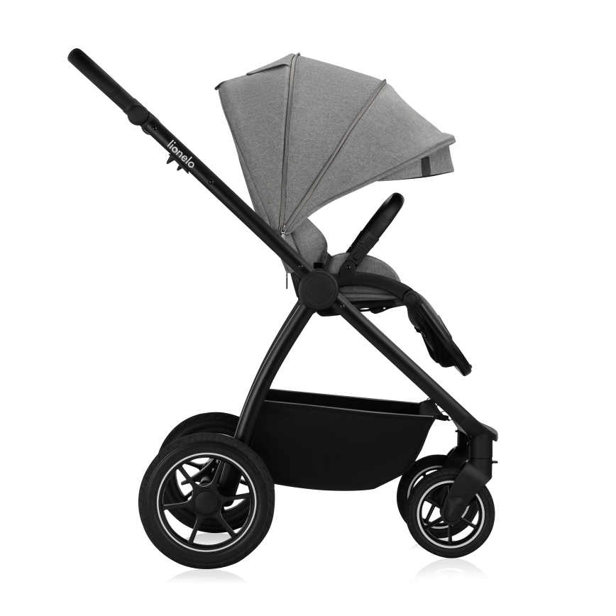Lionelo - Poussette combinée 3-en-1 MERIL Gris Stone