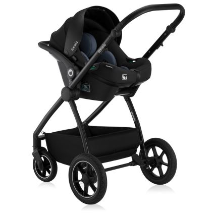 Lionelo - Poussette combinée 3 en 1 MERIL Noir Onyx