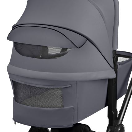 Lionelo - Poussette combinée 3-en-1 MIKA PLUS Gris Stone