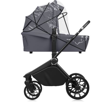 Lionelo - Poussette combinée 3-en-1 MIKA PLUS Gris Stone