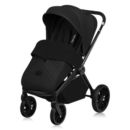 Lionelo - Poussette combinée 3 en 1 MIKA PLUS Noir Onyx