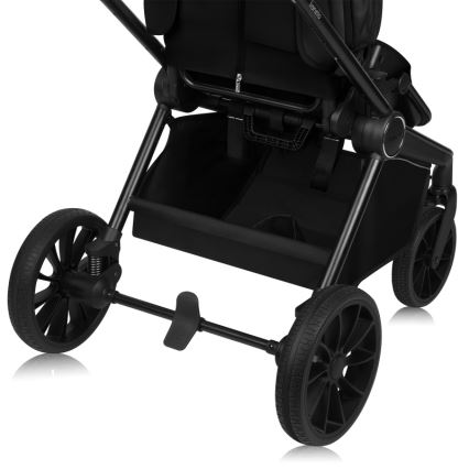 Lionelo - Poussette combinée 3 en 1 MIKA PLUS Noir Onyx