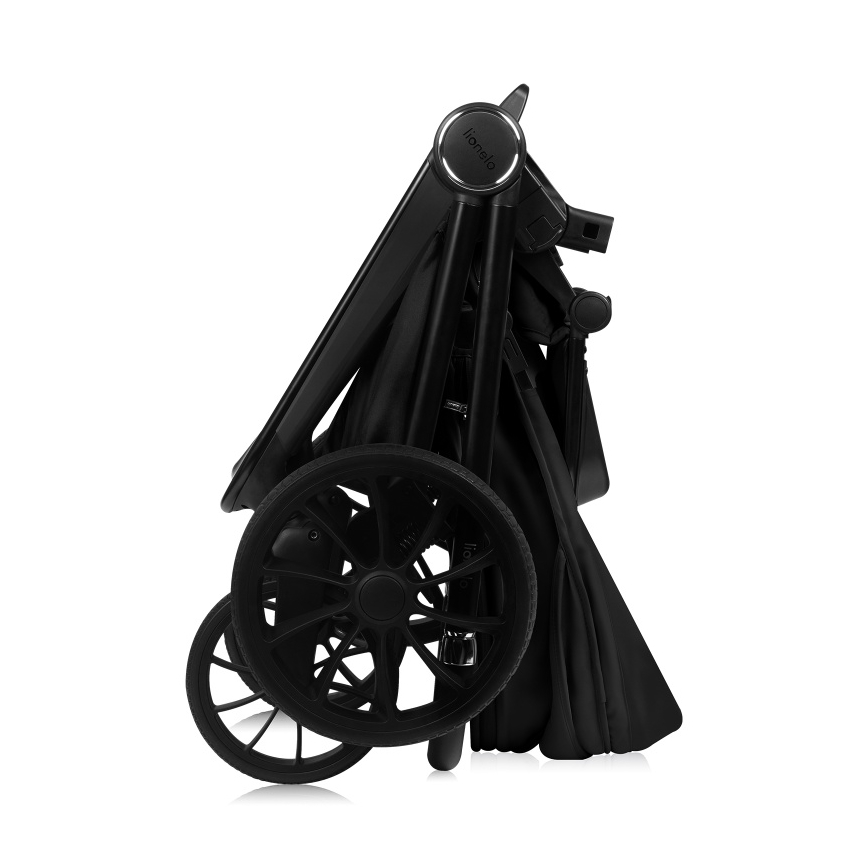 Lionelo - Poussette combinée 3 en 1 MIKA PLUS Noir Onyx
