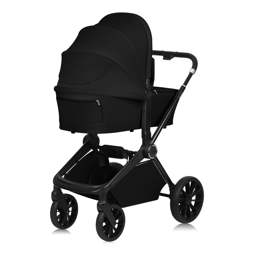 Lionelo - Poussette combinée 3 en 1 MIKA PLUS Noir Onyx