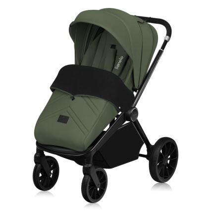Lionelo - Poussette combinée 3-en-1 MIKA PLUS Vert olive
