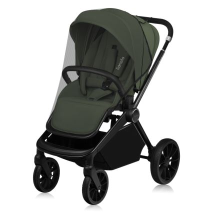 Lionelo - Poussette combinée 3-en-1 MIKA PLUS Vert olive