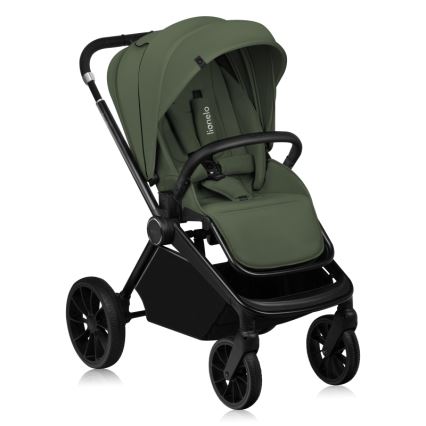 Lionelo - Poussette combinée 3-en-1 MIKA PLUS Vert olive