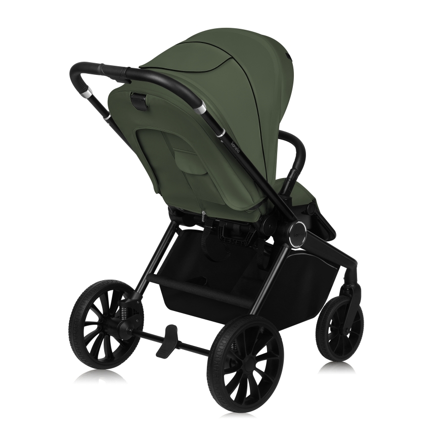 Lionelo - Poussette combinée 3-en-1 MIKA PLUS Vert olive