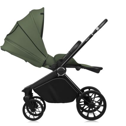 Lionelo - Poussette combinée 3-en-1 MIKA PLUS Vert olive