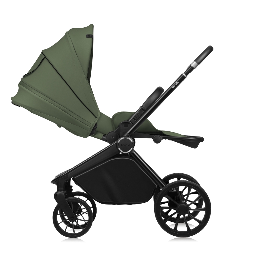 Lionelo - Poussette combinée 3-en-1 MIKA PLUS Vert olive