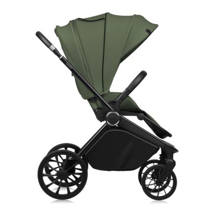 Lionelo - Poussette combinée 3-en-1 MIKA PLUS Vert olive