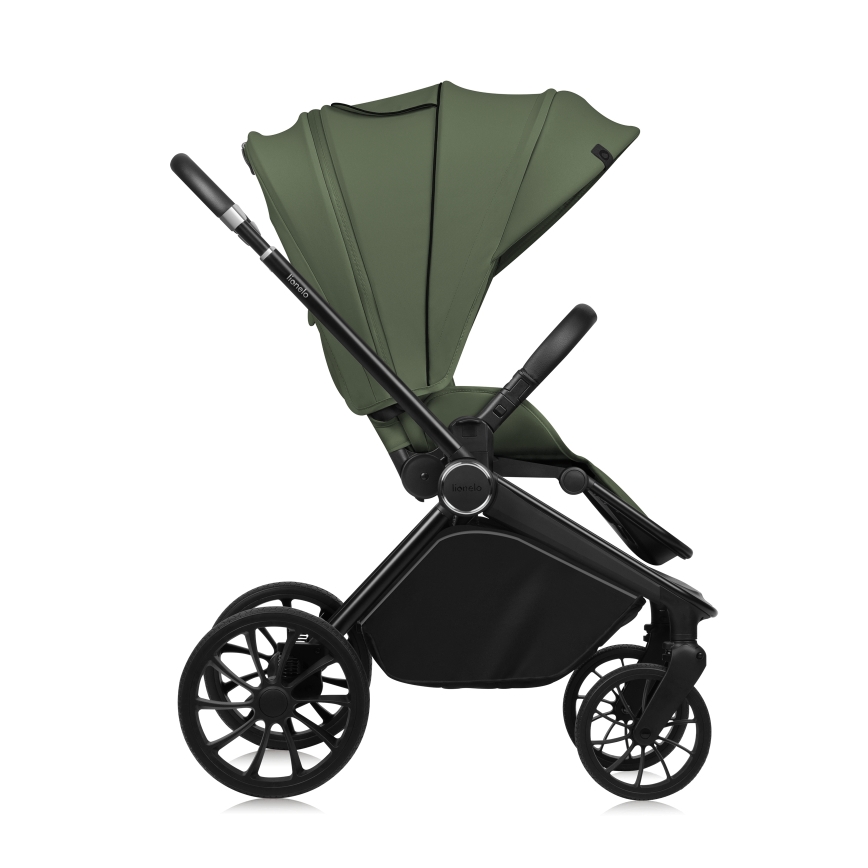 Lionelo - Poussette combinée 3-en-1 MIKA PLUS Vert olive