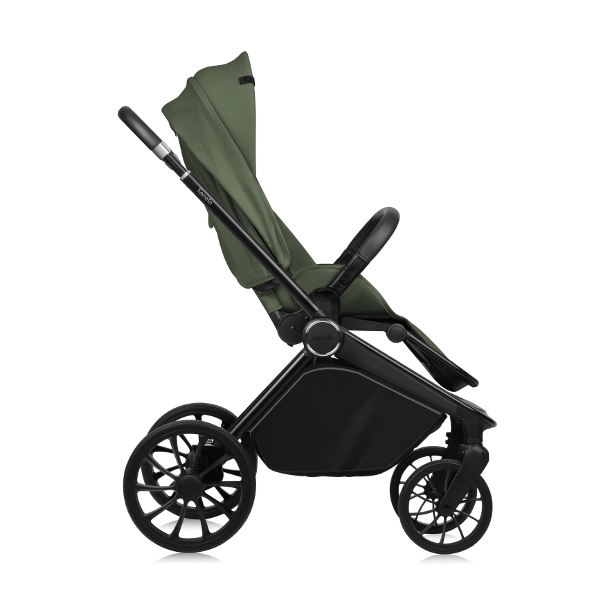 Lionelo - Poussette combinée 3-en-1 MIKA PLUS Vert olive