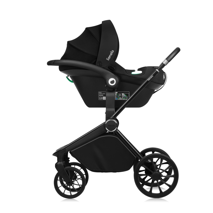 Lionelo - Poussette combinée 3-en-1 MIKA PLUS Vert olive