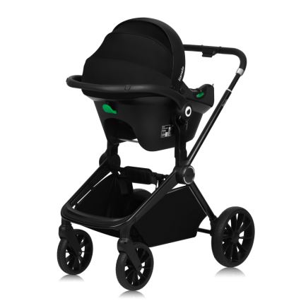 Lionelo - Poussette combinée 3-en-1 MIKA PLUS Vert olive