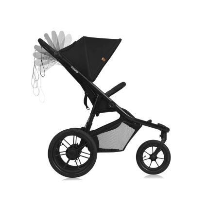 Lionelo - Poussette sportive AZURA noire