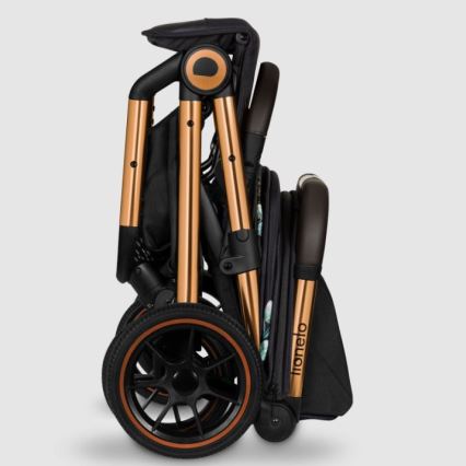 Lionelo - Poussette sportive CLOE noir/bleu/or