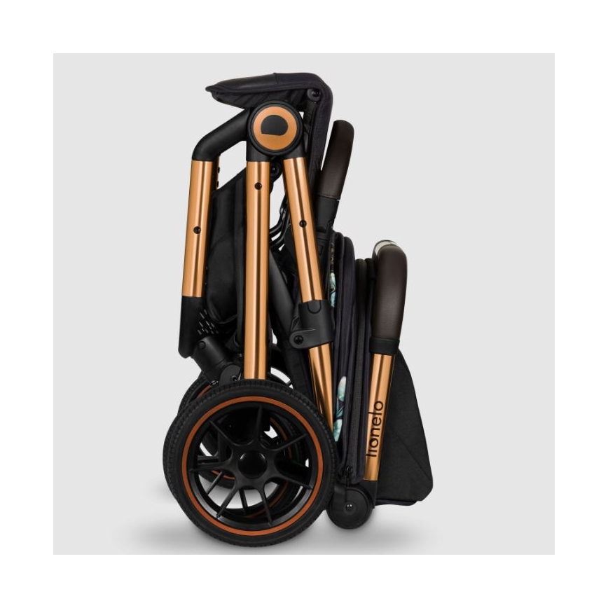 Lionelo - Poussette sportive CLOE noir/bleu/or