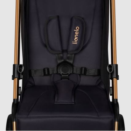 Lionelo - Poussette sportive CLOE noir/bleu/or