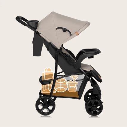 Lionelo - Poussette sportive EMMA PLUS beige/noir
