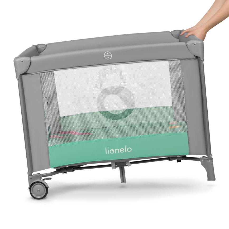 Lionelo - Recinto da gioco MILLE Grigio/Verde