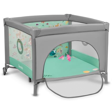 Lionelo - Recinto da gioco MILLE Grigio/Verde