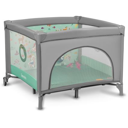 Lionelo - Recinto da gioco MILLE Grigio/Verde