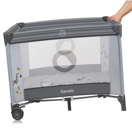Lionelo - Recinto gioco BONNIE Grigio Pietra