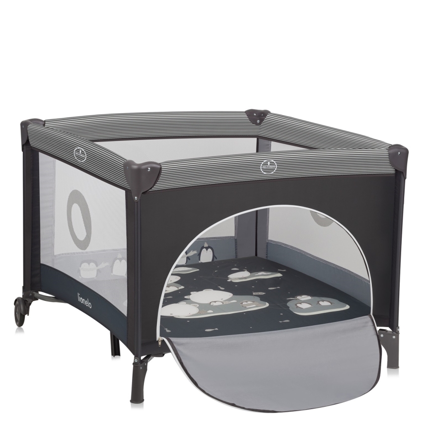 Lionelo - Recinto gioco BONNIE Grigio Scandi