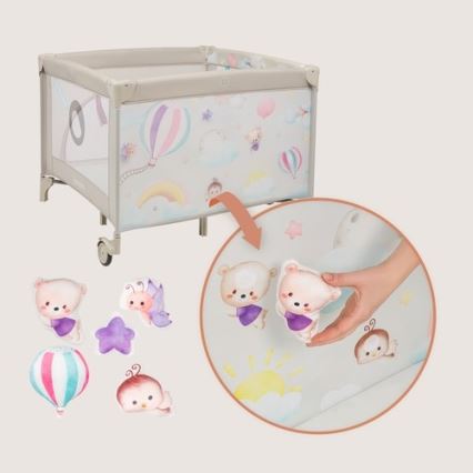 Lionelo - Recinto gioco MILLE PLUS Grigio Beige