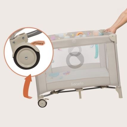 Lionelo - Recinto gioco MILLE PLUS Grigio Beige