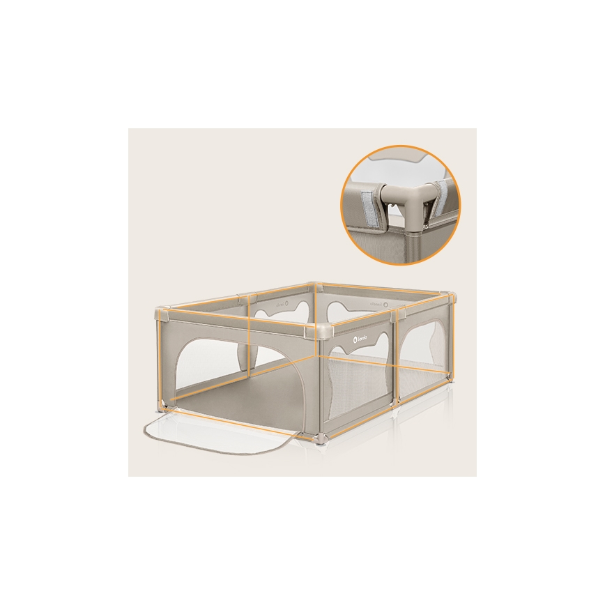 Lionelo - Recinto gioco WILLOW beige